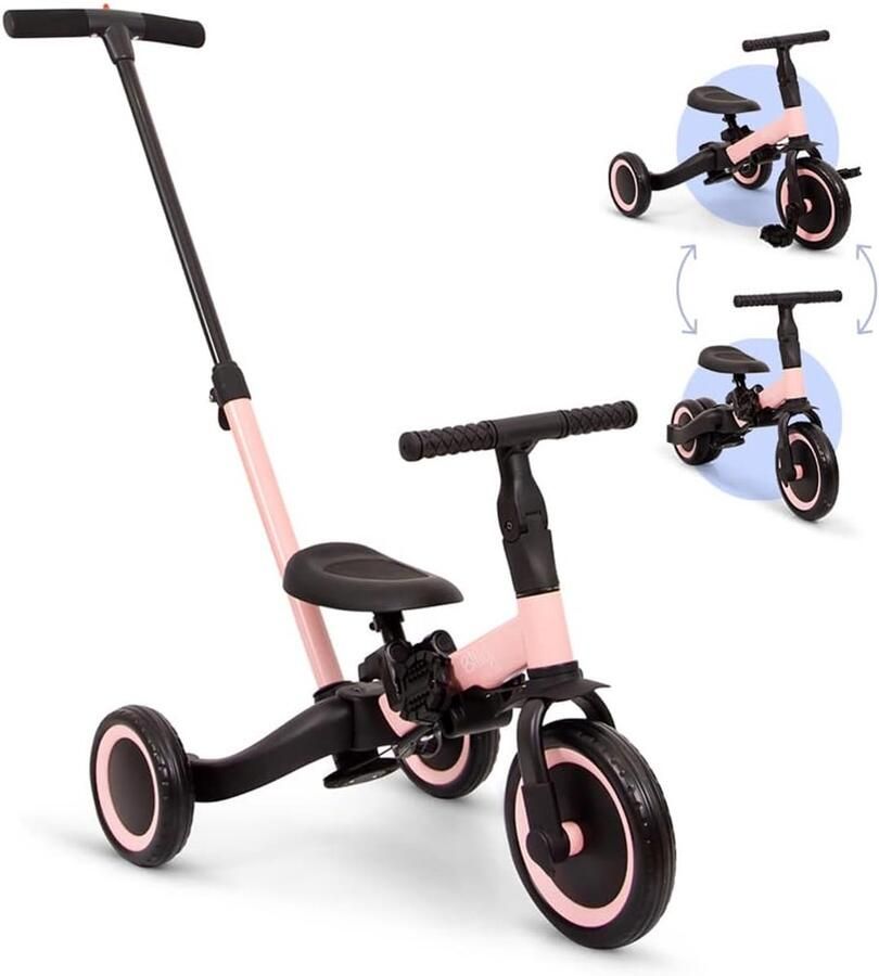 Kinderfiets 4-in-1 Loopfiets Driewieler Kind Ontwikkeling Groeit Mee Met Kind 44 x 64 x 51 cm