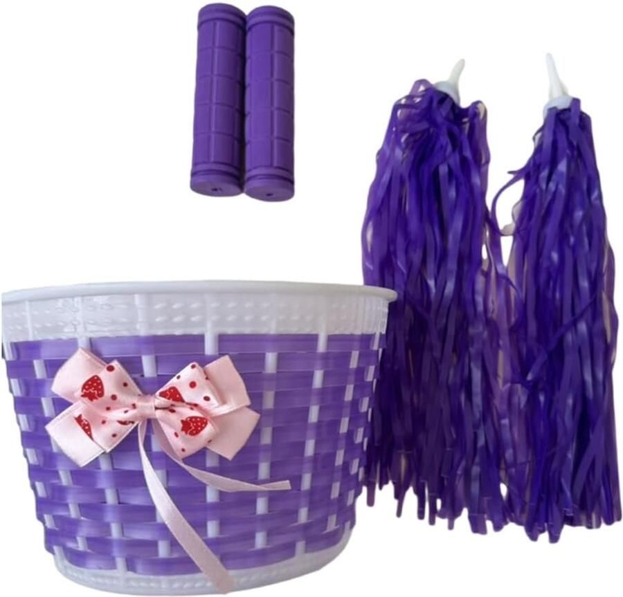 Kinderfiets Accessoires Fietsdecoratie Set Fietsplezier Vergroten Eenvoudige Installatie Universele Pasvorm Paars