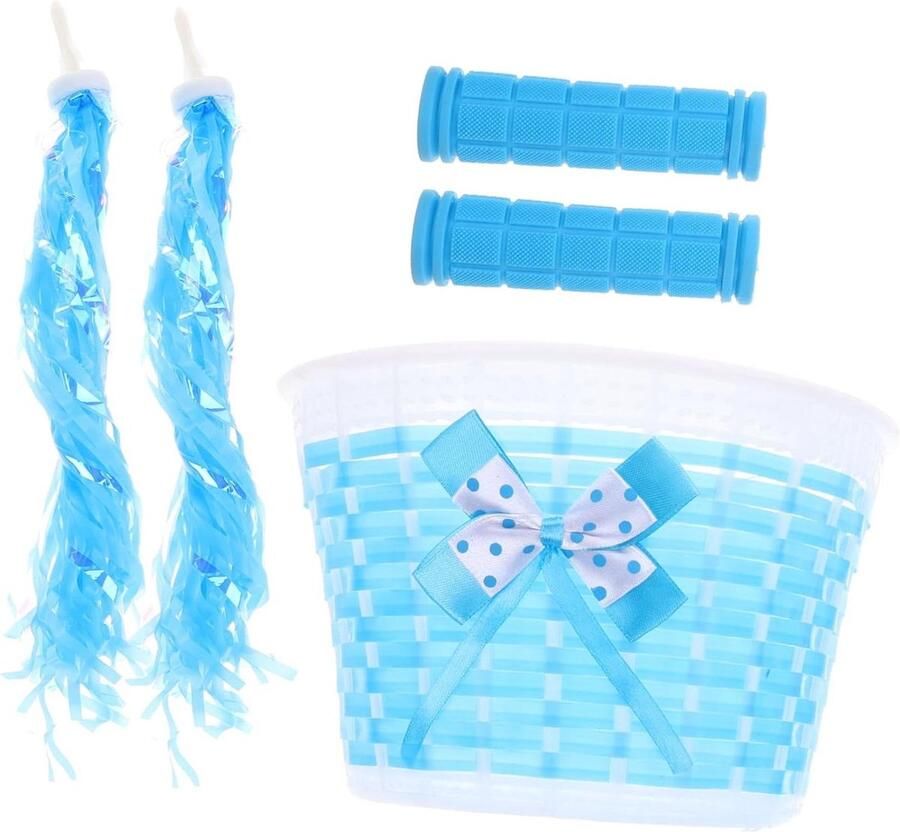 Kinderfiets Accessoires Set Fiets d Streamers Fiets Versieren Eenvoudig te Monteren 20 cm Lengte Blauw