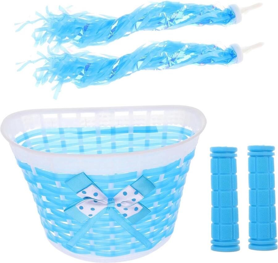 Kinderfiets Accessoires Set Fietsdecoratie Kinderen Fiets Versieren Eenvoudige Installatie 20 x 13.3 x 13 cm Blauw