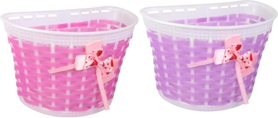 Kinderfiets Accessoires Stuur Decoratie Fiets Versieren Vliegende Streamers 20 cm Lengte Paars Roze