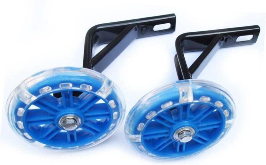 Kinderfiets Accessoires Zijwieltjes Set Fiets Leren Extra Stevig Ontwerp Universeel Blauw