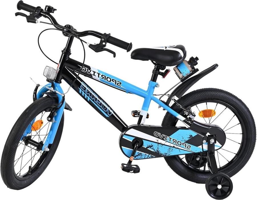 Kinderfiets Blauw Loopfiets Leren Fietsen 2 Handrem 16 Inch Blauw
