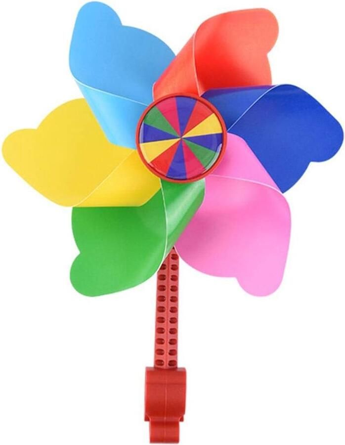Kinderfiets Bloem Pinwheel Fietsdecoratie Kinderen Fiets Versieren Veelzijdige Stuur Fit 2-2.2 cm Kleurrijk