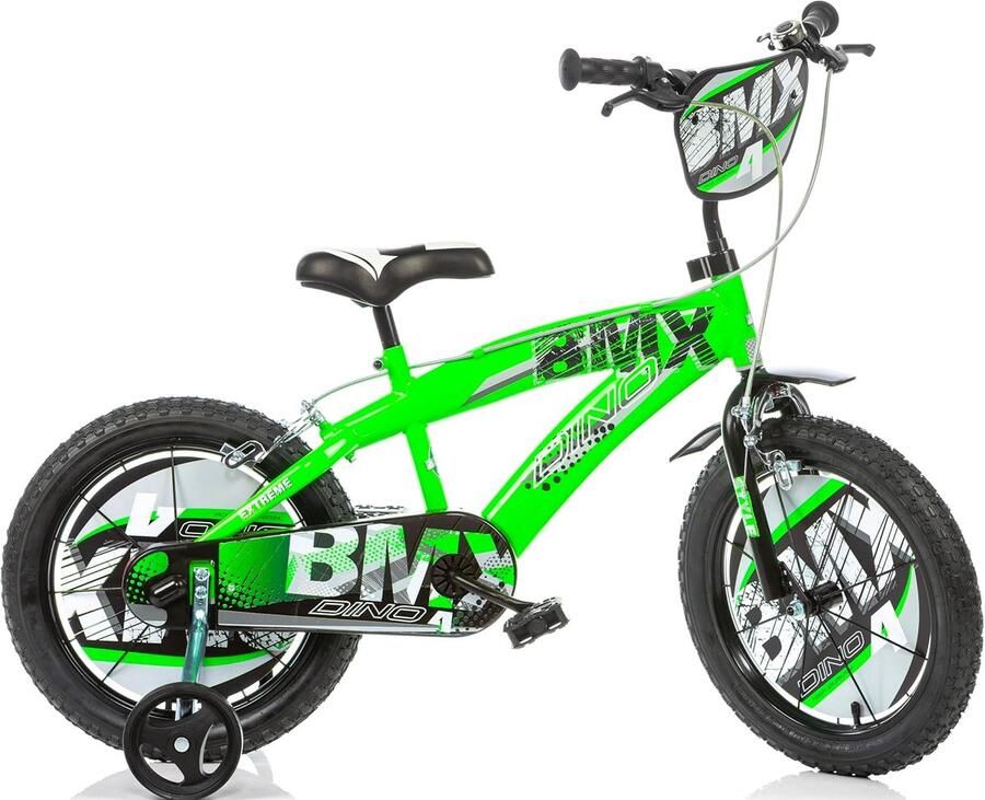 Kinderfiets BMX 16 inch voor en 5-7 jaar met zijwieltjes