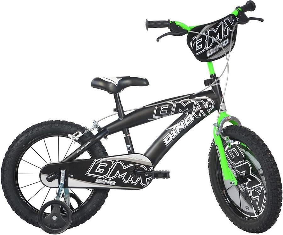 Kinderfiets BMX 16 inch Zwart Groen