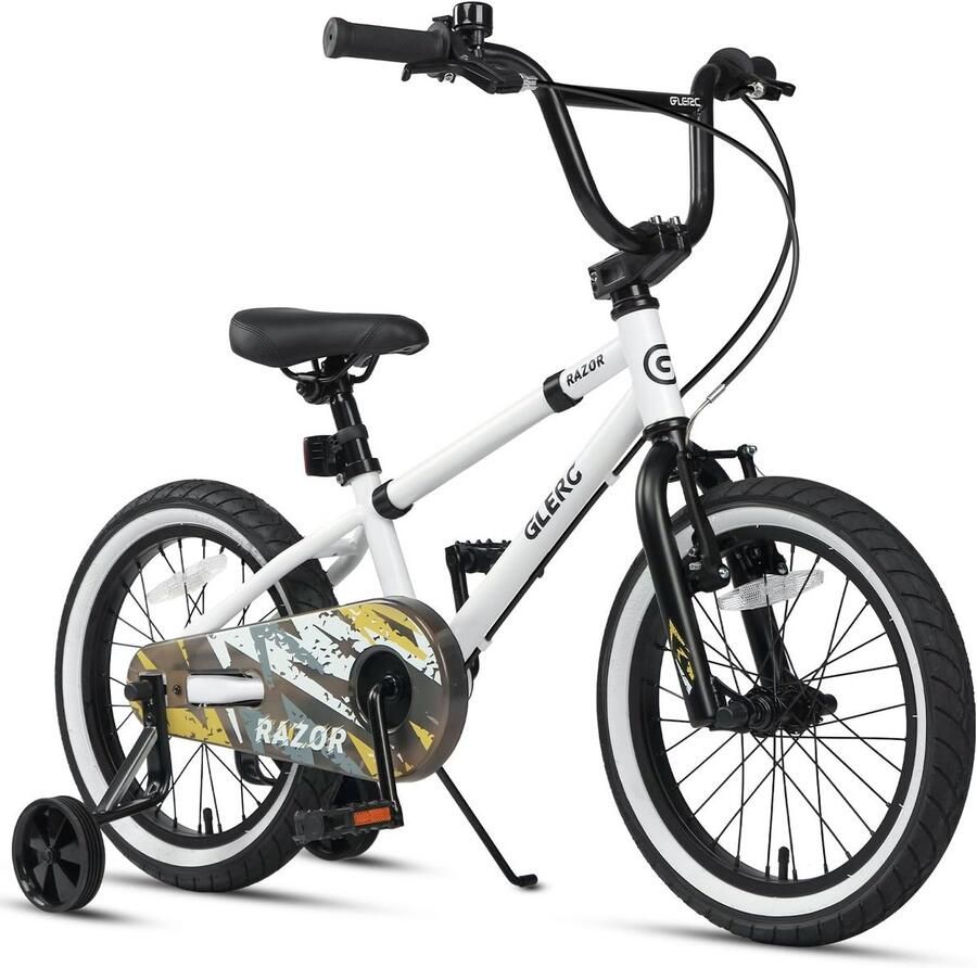 Kinderfiets BMX-stijl 12 14 16 inch met zijwielen en standaard voor jongens