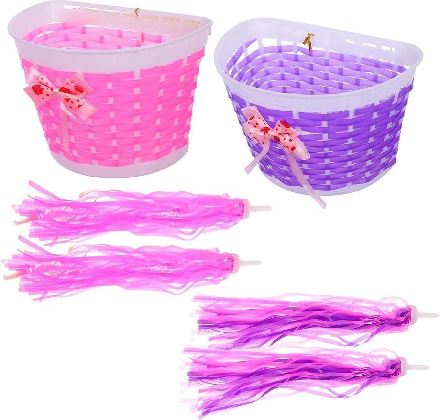 Kinderfiets Decoratie Fiets Accessoires Fiets Versieren Met Stroomlinten 6 Delig Set Kleuren
