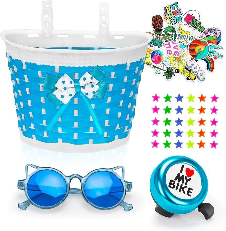 Kinderfiets Decoratie Set Fiets Accessoires Kinderen Fiets Opvrolijken Compleet Inclusief d 7.9 x 5.2 x 5.6