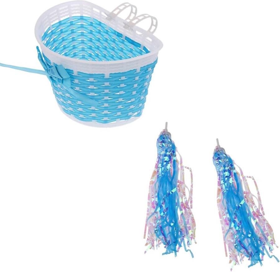 Kinderfiets Decoratie Set Fiets d Streamers Fiets Personaliseren Kikkervormige Streamers 20.5 x 14 x 13.5 cm Blauw