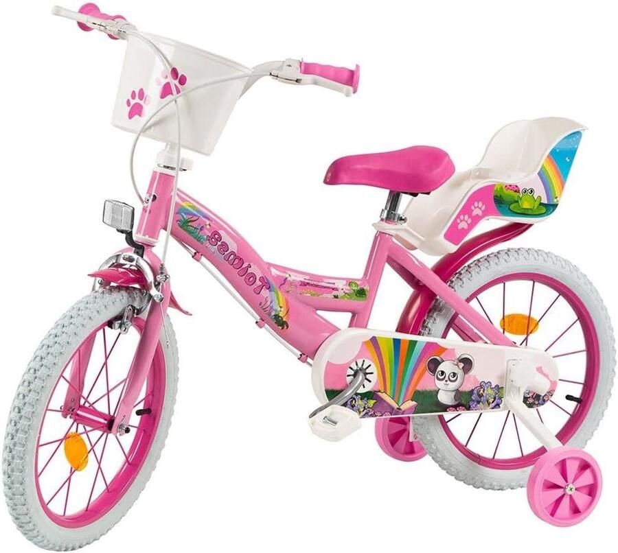 Kinderfiets Fantasy Meisjesfiets 16 inch Leren fietsen Afneembare zijwieltjes 16 inch Meerkleurig