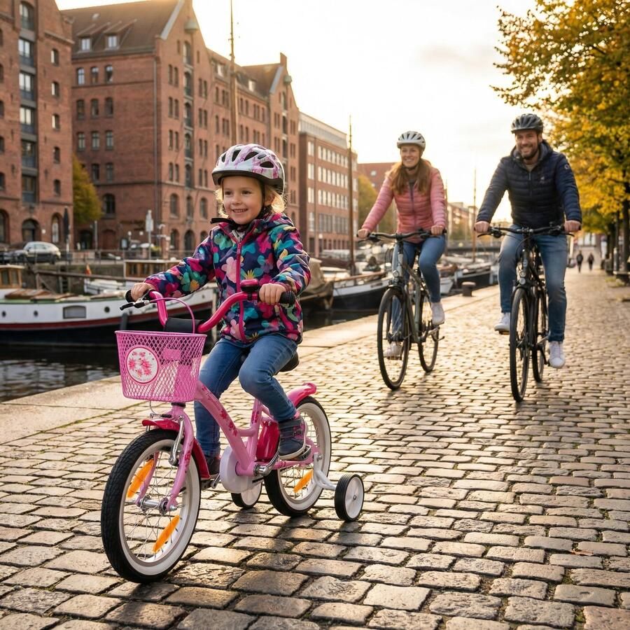 Kinderfiets Hoogwaardige Kwaliteit Veiligheid Kindvriendelijk Fietsaccessoires Duurzaam Ontwikkeld door Familiebedrijf Jeugdfiets