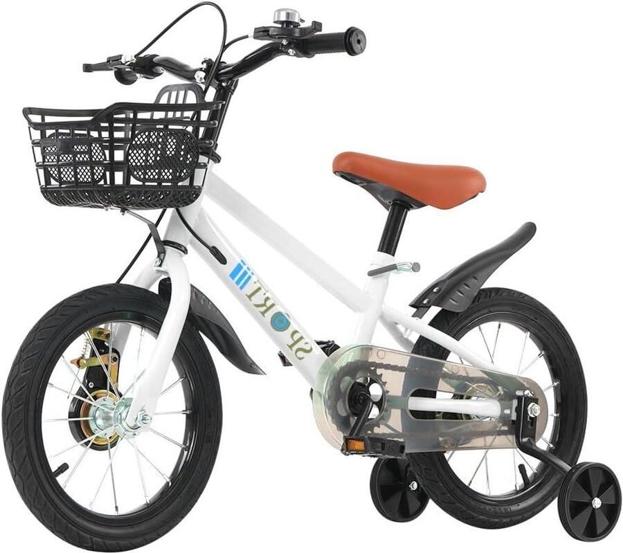 Kinderfiets Hulpwielen Fiets Leren Fietsen In Hoogte Verstelbaar 12 tot 20 Inch Roze