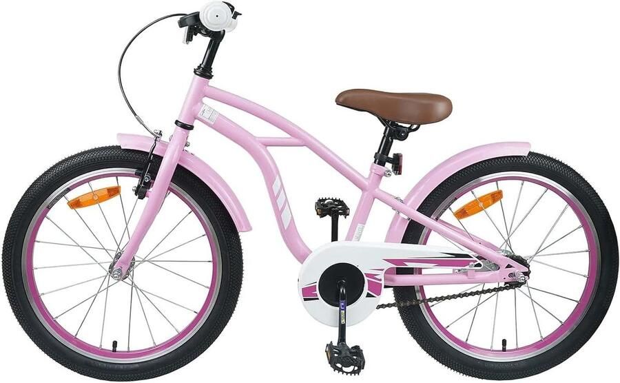 Kinderfiets Inch Jongensmeisjesfiets Buiten Spelen Verstelbaar Zadel Stuur 18 Inch Lichtroze