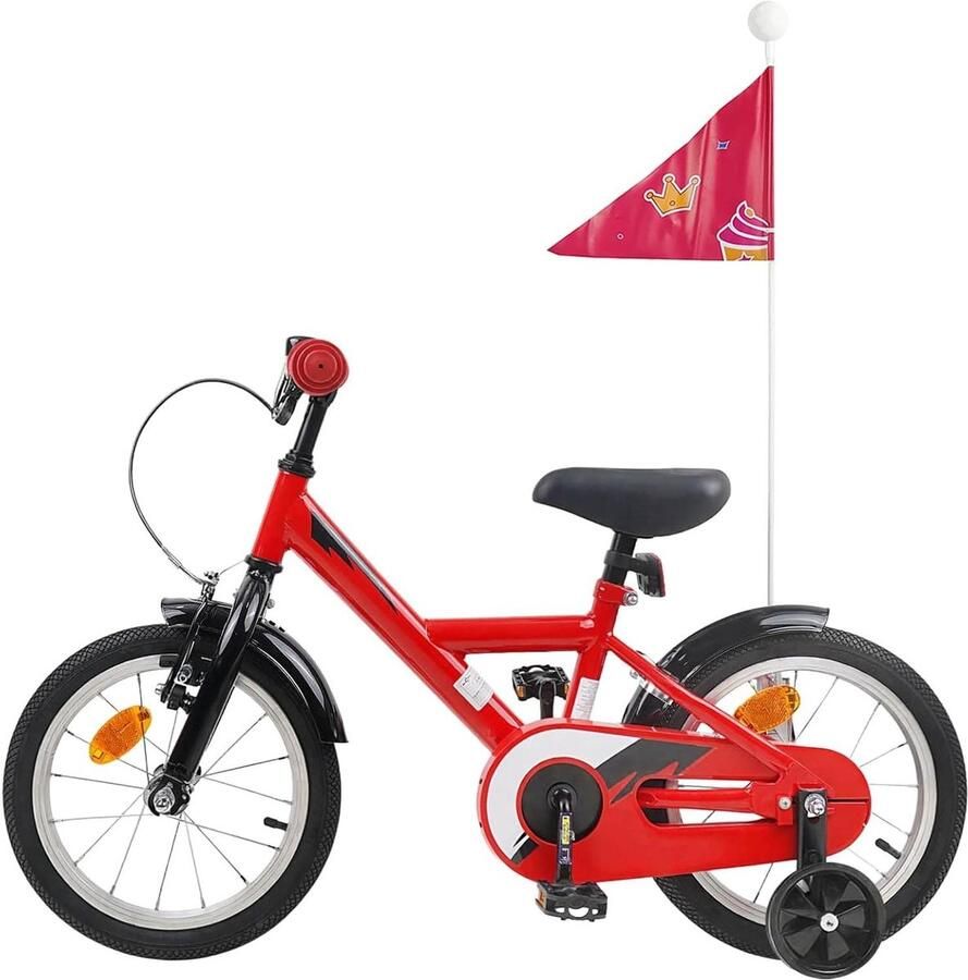 Kinderfiets Jeugdfiets Peuterfiets Buiten Spelen Verstelbaar Zadel Handvatten 12 inch Rood