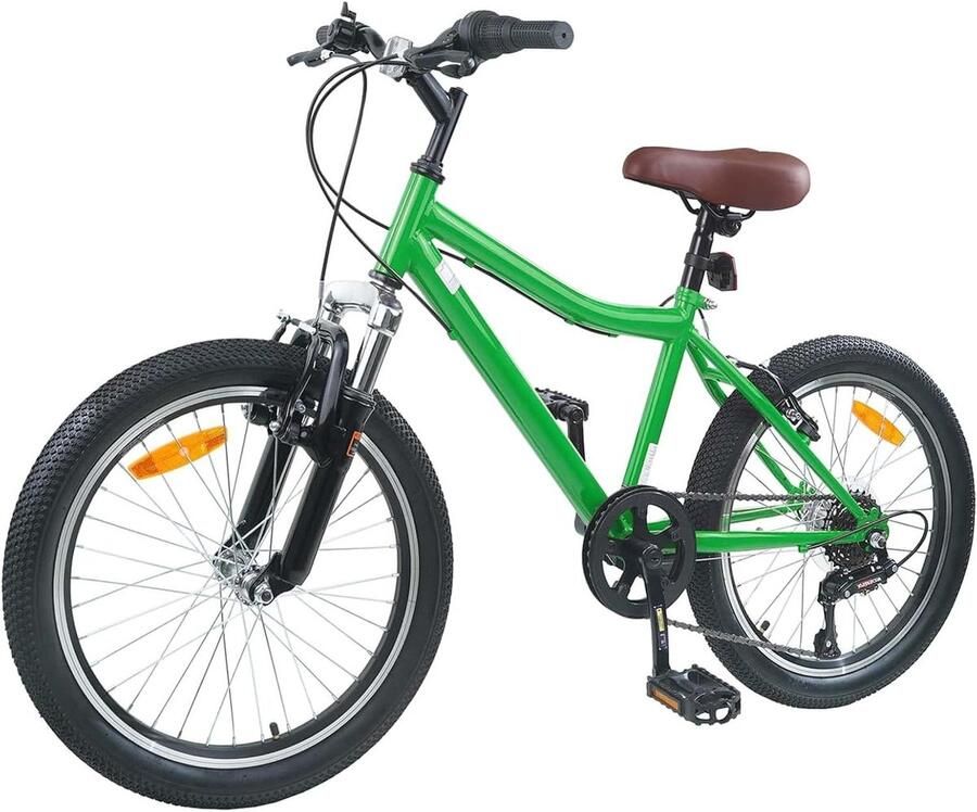 Kinderfiets Jeugdfiets Vrije tijd 6 versnellingen 20 inch Groen