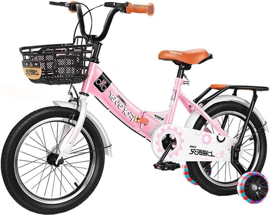 Kinderfiets sfiets Leren Fietsen Met Stabilisatoren 18 Inch Roze