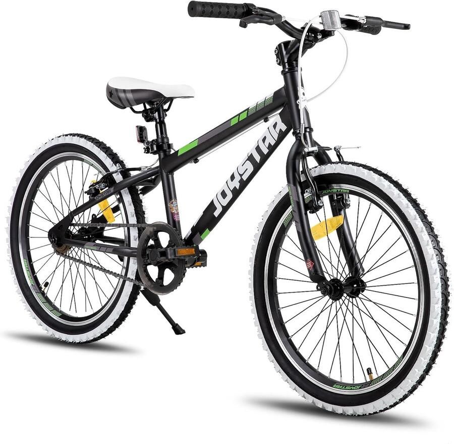 Kinderfiets sfiets Veilig Buiten Fietsen Verstelbaar Stuur 20 Inch Zwart