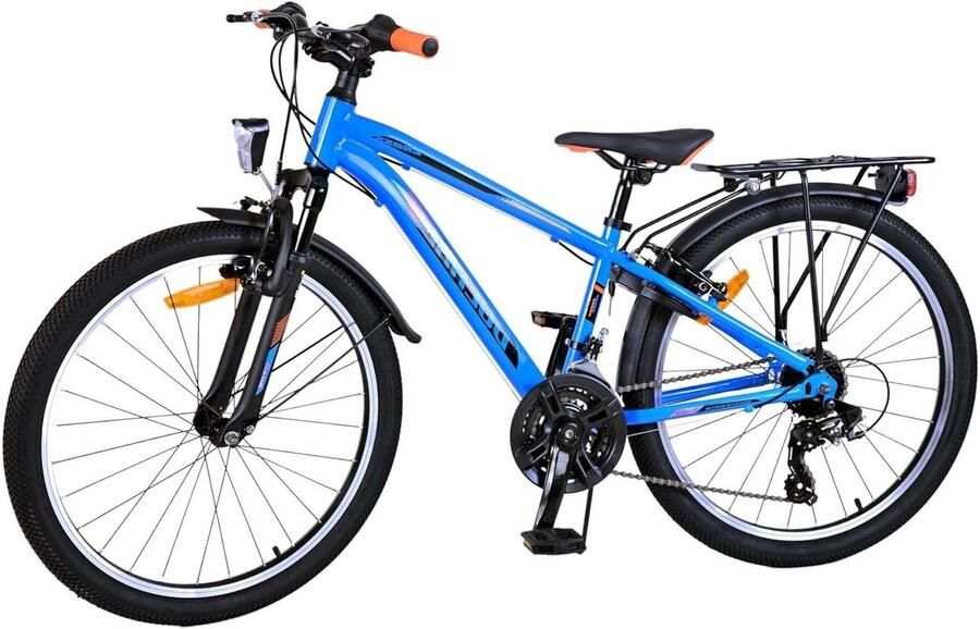 Kinderfiets Jongensfiets Buiten Fietsen Twee Handremmen 24 Inch Blauw
