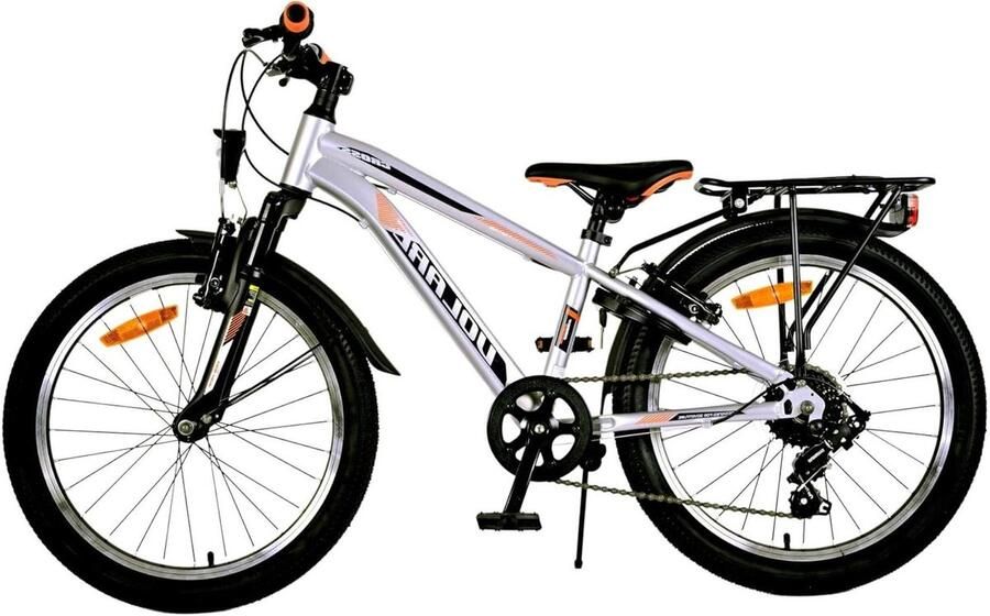 Kinderfiets Jongensfiets Buiten Spelen 6 Versnellingen 20 Inch Zilver