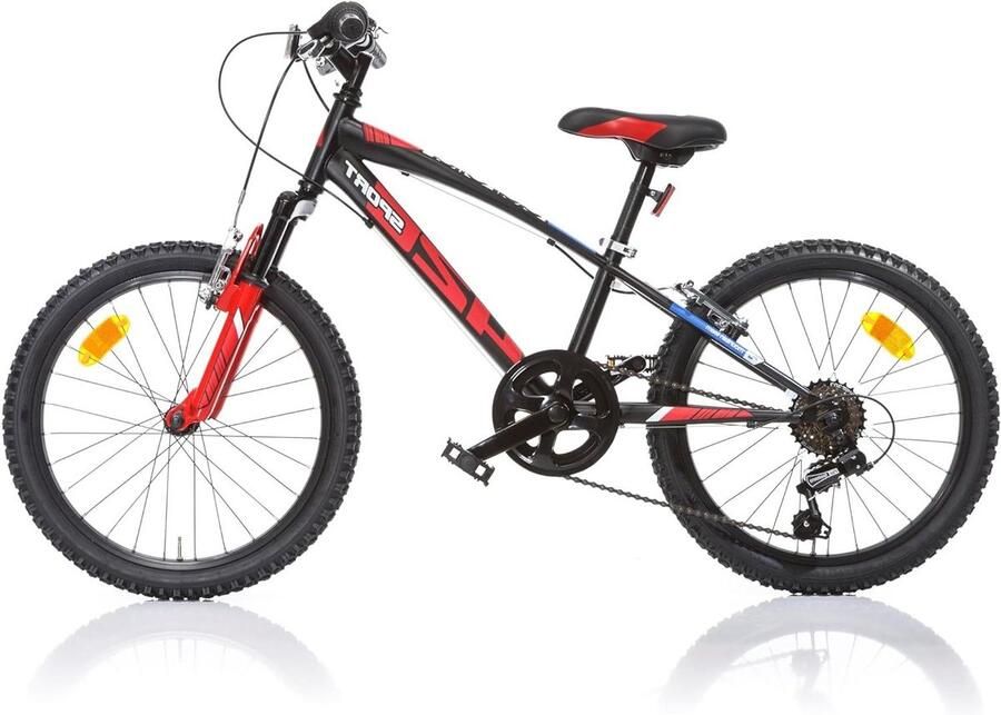 Kinderfiets Jongensfiets Buiten spelen Lichtgewicht frame 20 Inch Zwart