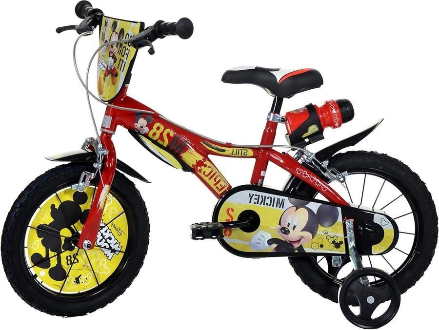 Kinderfiets Jongensfiets Eerste fietservaring TÜV-getest 14 inch Rood