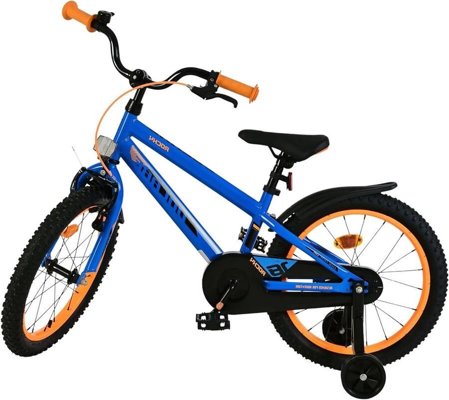 Kinderfiets Jongensfiets Leren Fietsen Hand- en Terugtraprem 45 cm Blauw