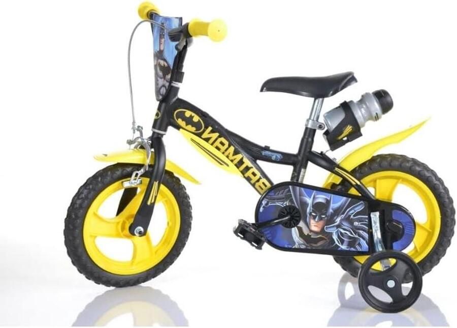 Kinderfiets Jongensfiets Leren Fietsen Stalen Frame 12 Inch Zwart