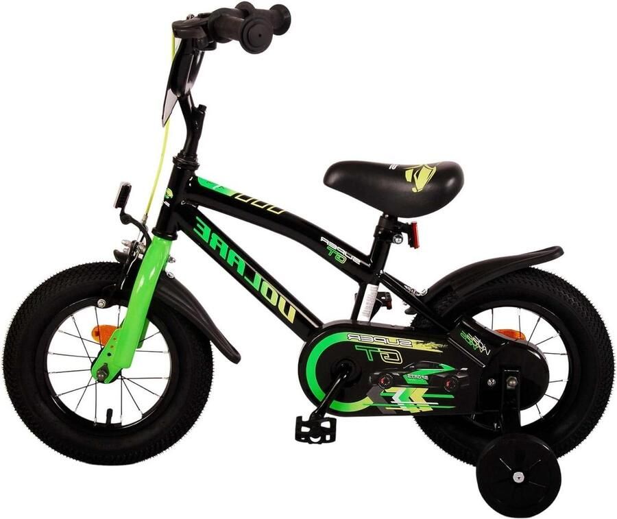 Kinderfiets Jongensfiets Leren Fietsen Stevig Frame 12 inch Groen
