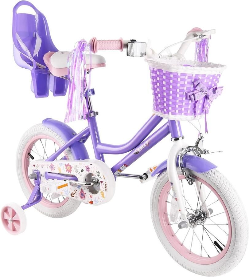 Kinderfiets sfiets sfiets Buiten Fietsen Één Snelheid 14 inch Paars