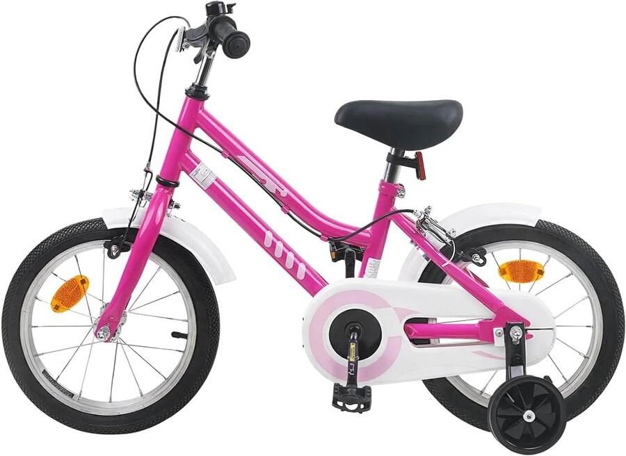 Kinderfiets sfiets sfiets Buiten Fietsen Klassiek Design 16 inch Roze Wit