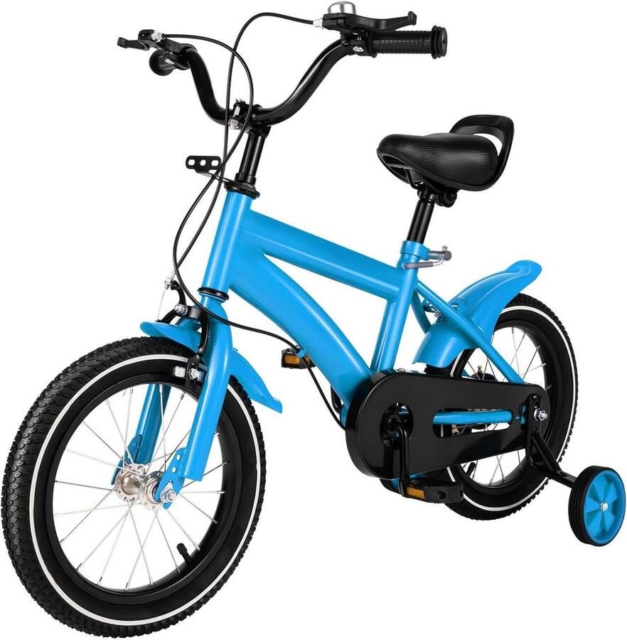 Kinderfiets sfiets sfiets Buiten Fietsen Schokabsorberende Banden 14 inch Blauw