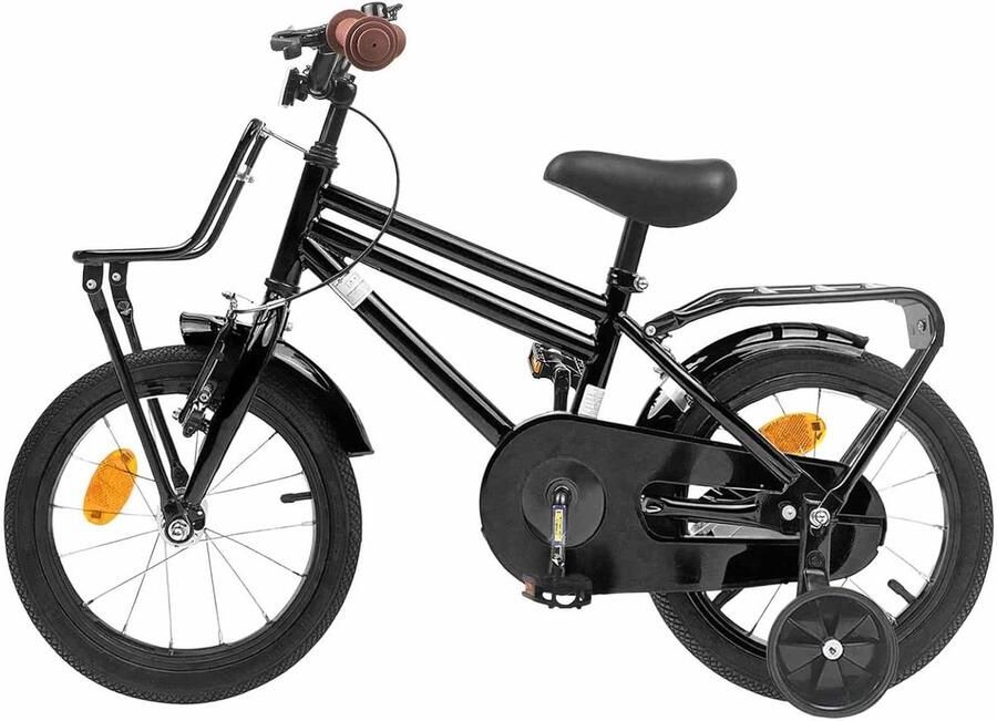 Kinderfiets sfiets sfiets Buiten Fietsen Stevig Stalen Frame 12 Inch Zwart