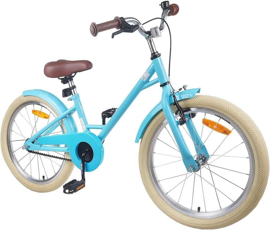 Kinderfiets sfiets sfiets Buiten Plezier Verstelbaar Zadel 22 inch Hemelsblauw - Foto 1