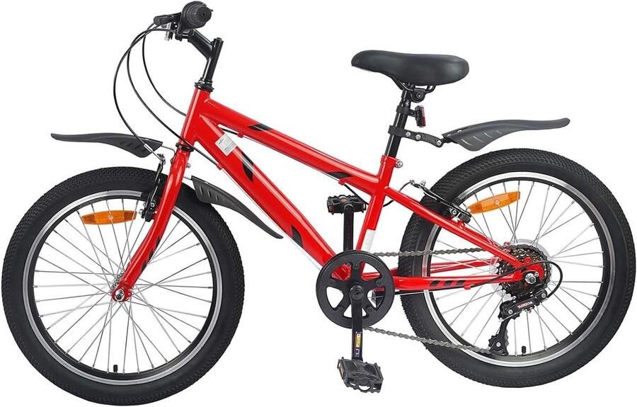Kinderfiets sfiets sfiets Buiten Spelen 6 Versnellingen 20 inch Rood
