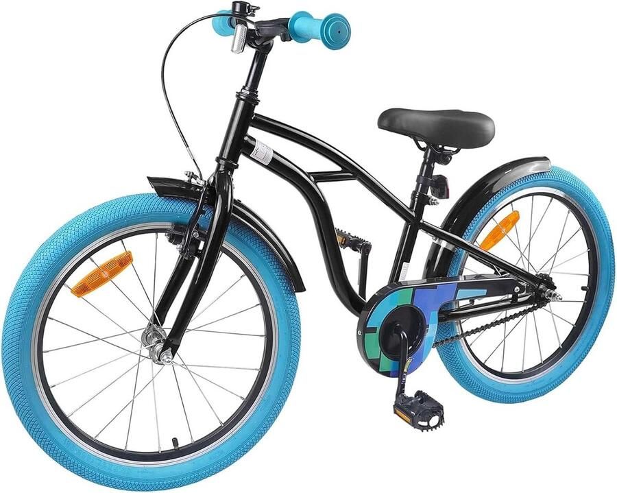 Kinderfiets sfiets sfiets Buiten Spelen Groeivriendelijke Aanpassing 22 inch Zwart