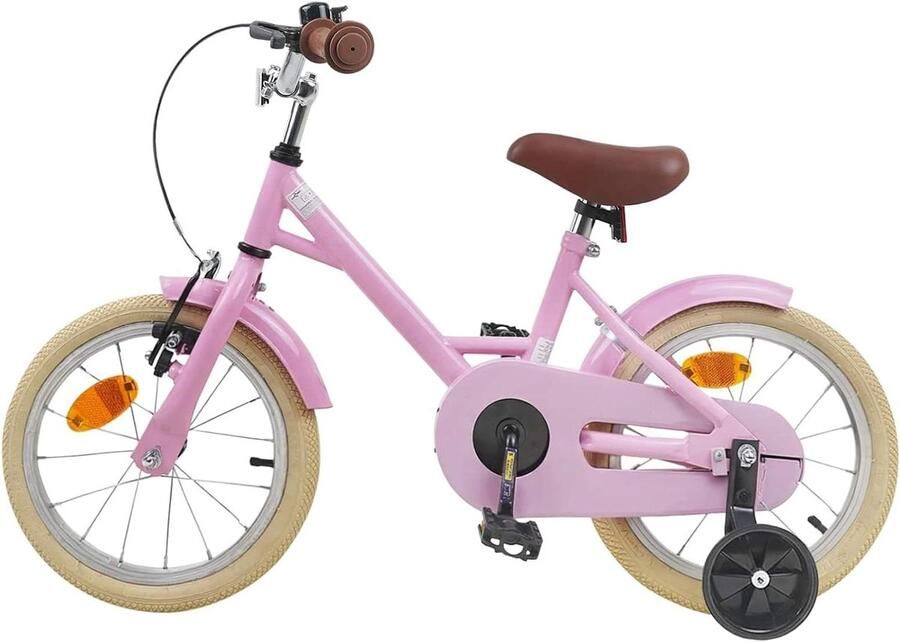 Kinderfiets sfiets sfiets Buiten Spelen Klassiek Ontwerp 14 Inch Lichtroze