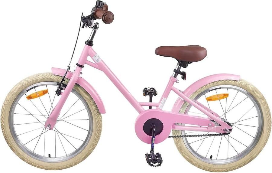 Kinderfiets sfiets sfiets Buiten Spelen Klassiek Tijdloos Design 18 Inch Wielen Lichtroze