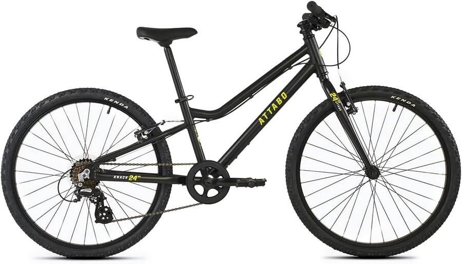 Kinderfiets sfiets sfiets Buiten Spelen Lichtgewicht Aluminium Frame 24 Inch Wielen Zwart
