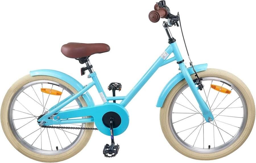 Kinderfiets sfiets sfiets Buiten Spelen Stabiel Stalen Frame 18 inch Lichtblauw