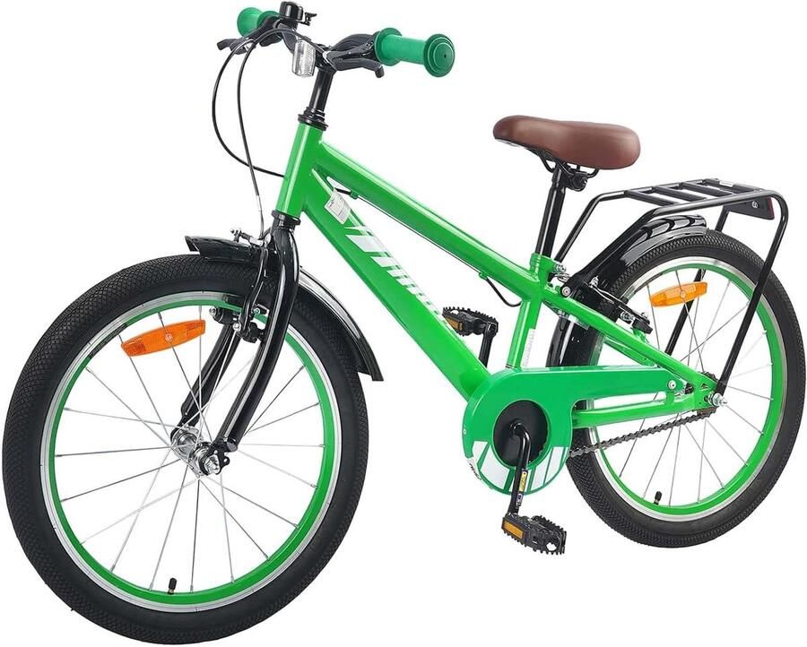 Kinderfiets sfiets sfiets Buiten Spelen Stabiel Stalen Frame 20 inch Groen
