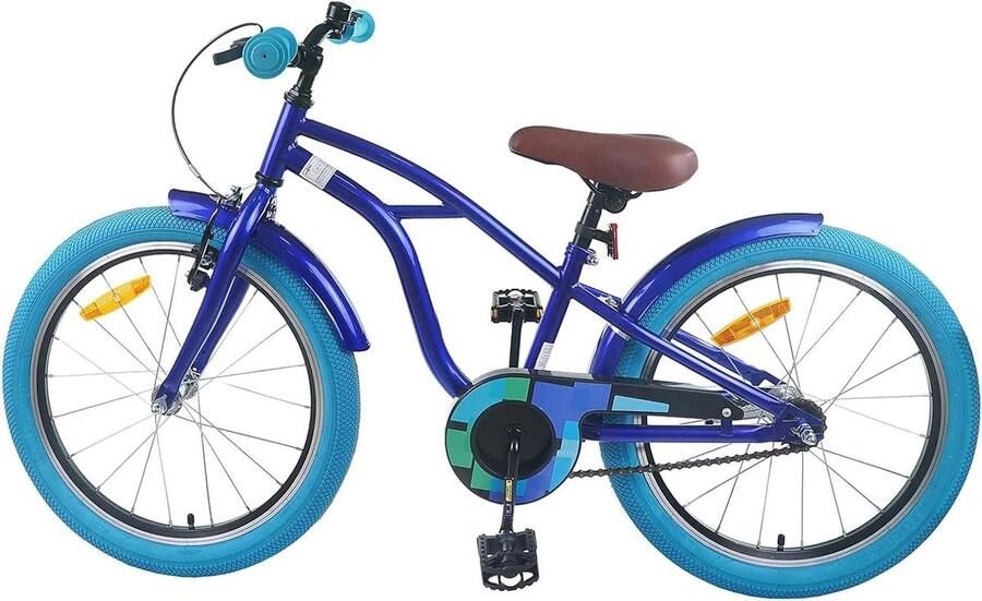 Kinderfiets sfiets sfiets Buiten Spelen Stalen Frame 20 inch Donkerblauw