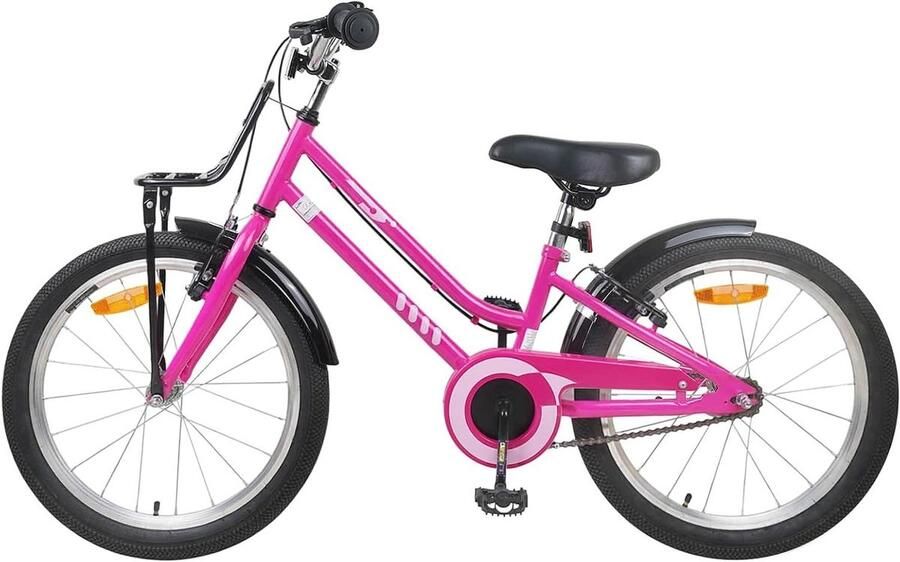Kinderfiets sfiets sfiets Buiten Spelen Stalen Frame 22 Inch Roze Zwart