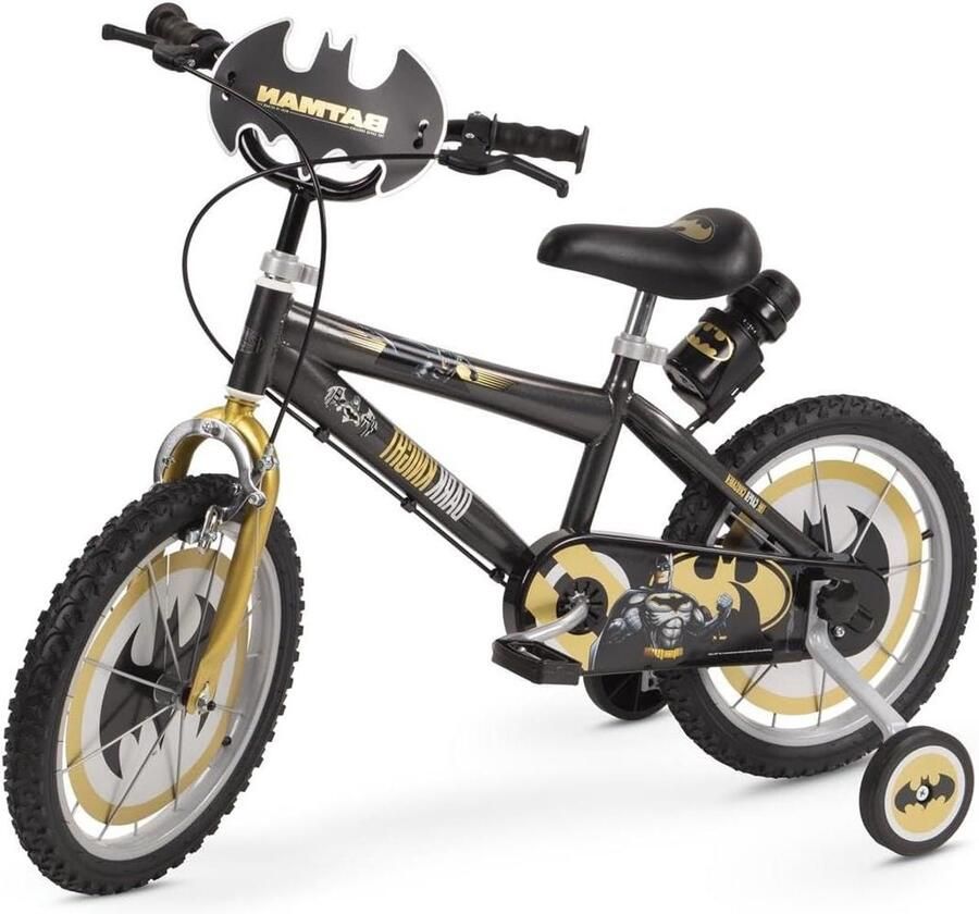 Kinderfiets sfiets sfiets Buiten Spelen Stoer Bat Design 16 Inch Zwart