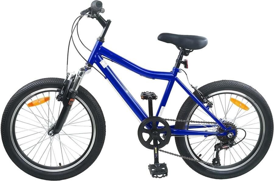 Kinderfiets sfiets sfiets Buiten Spelen Verstelbaar Stuur Zadel 24 Inch Donkerblauw