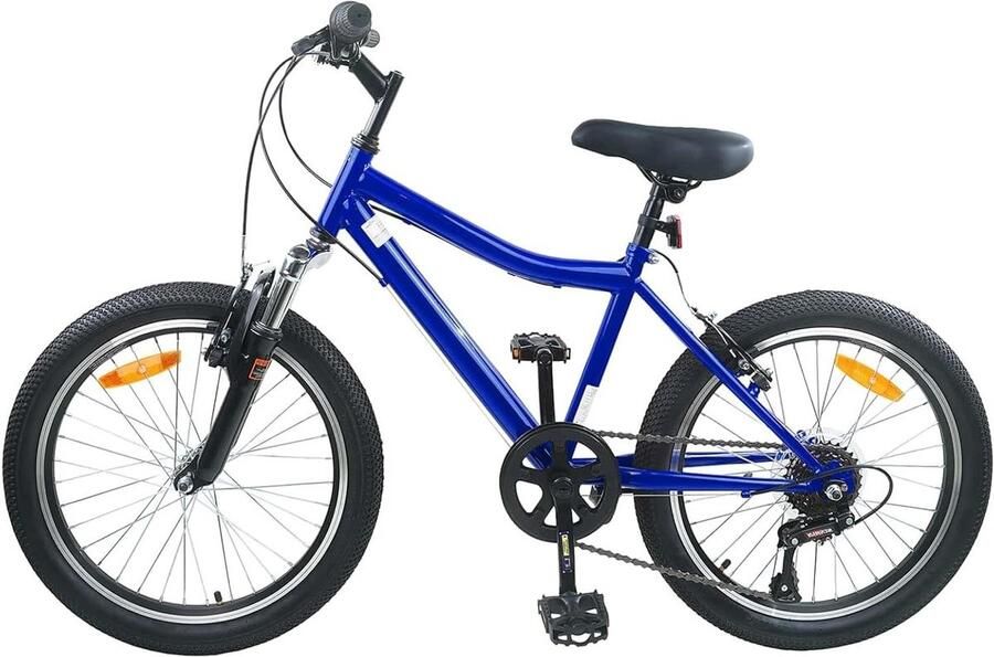 Kinderfiets sfiets sfiets Buiten Spelen Verstelbaar Stuur Zadel 24 inch Donkerblauw