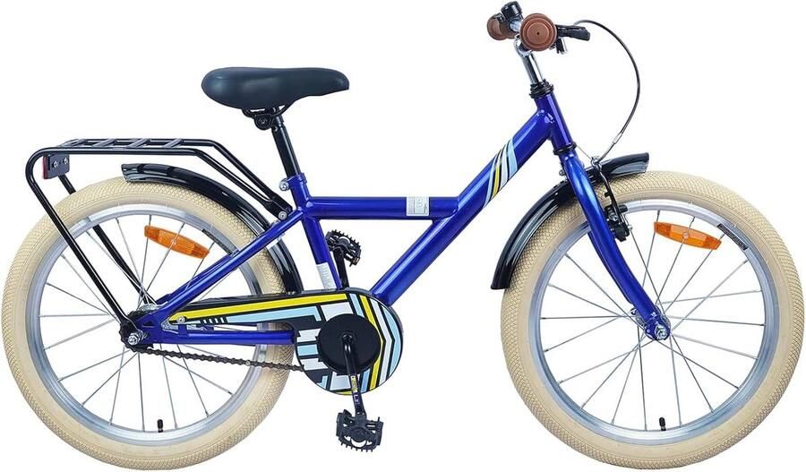 Kinderfiets sfiets sfiets Buiten spelen Verstelbaar stuur zitting 18 inch Donkerblauw