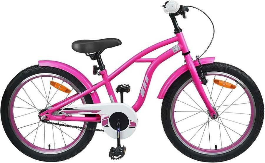 Kinderfiets sfiets sfiets Buiten Spelen Verstelbaar Zadel Stuur 18 inch Donkerroze