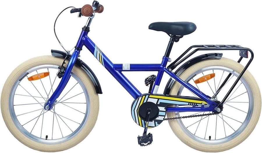 Kinderfiets sfiets sfiets Buiten Spelen Verstelbaar Zadel Stuur 20 inch Donkerblauw