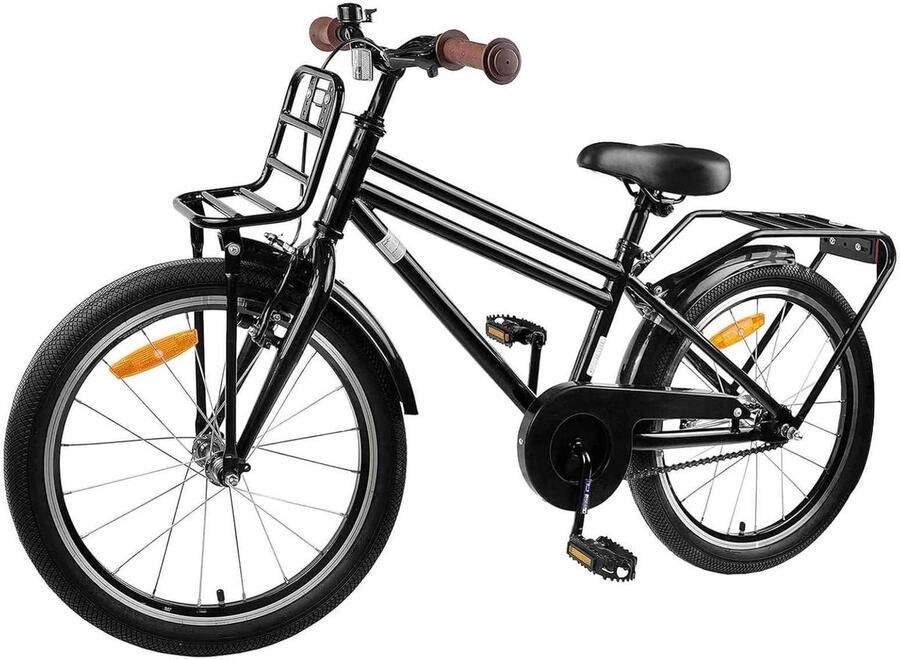 Kinderfiets sfiets sfiets Dagelijks Gebruik Robuust Stalen Frame 22 inch Zwart